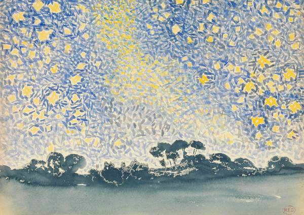 Landscape with Stars - Henri-Edmond Cross